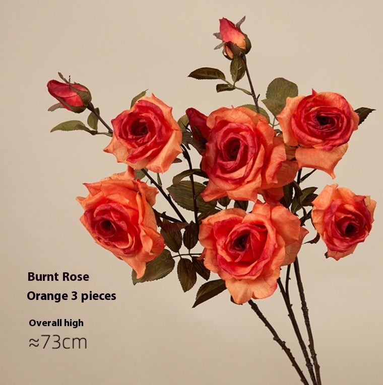 Artificial Flowers Dried Fake Flowers Retro Oil Painting Living Room Decoration - My Store