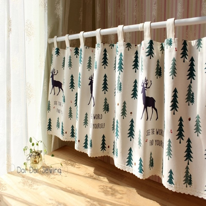 Kitchen fabric short curtains - My Store