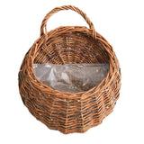 Flower Pot Bamboo Weaving Rattan Hook Balcony Wall Hanging Flower Pot - My Store