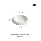 Rock Pattern Ceramic Household Deep Plates - My Store