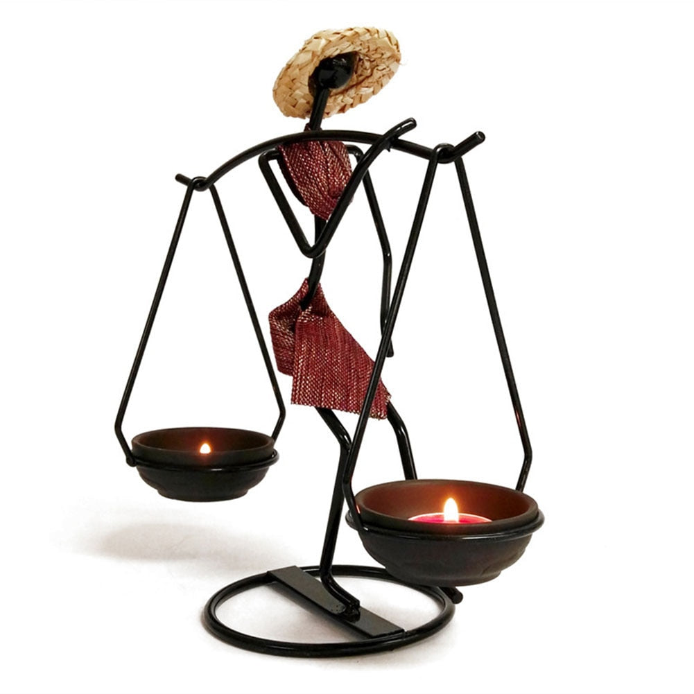 Candle Holder Romantic Candle Holder Carrying Girl Decoration - My Store