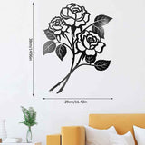 Metal Rose Art Wall Decorations Iron Wall Hanging