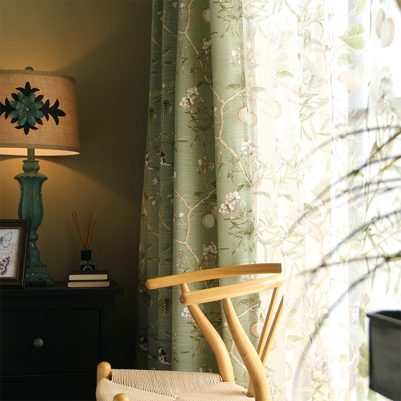 American Country Rustic Style Curtains - My Store