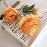 3 head peonies artificial flowers - My Store