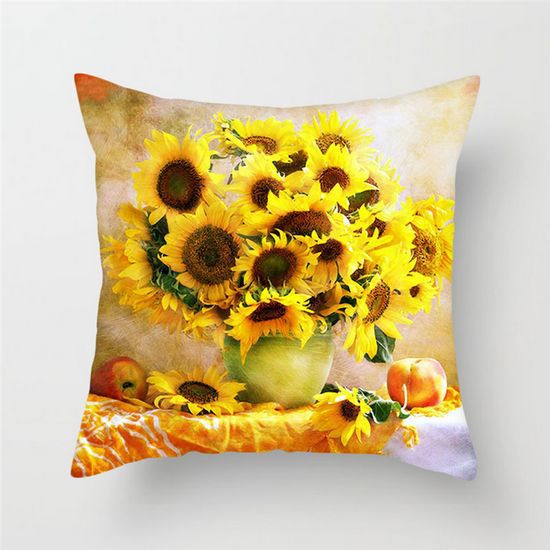 Colorful sunflower cushion cover - My Store