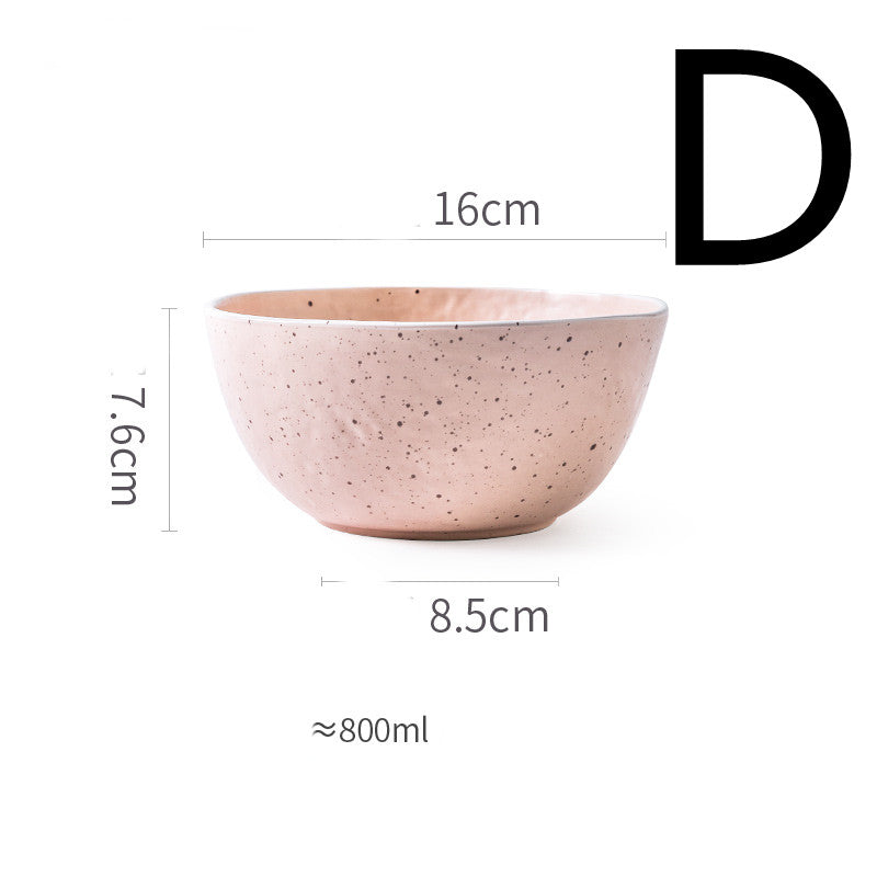 Plates Household Matte Tableware Eating Bowls - My Store