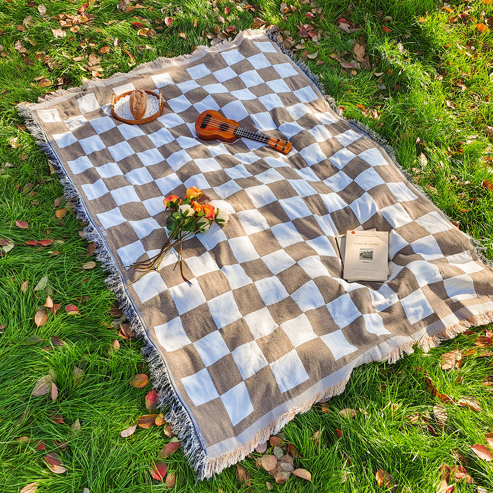 Bohemian Knitted Chenille American Outdoor Camping Rugs - My Store