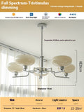 Living Room Chandelier Retro Cream Bedroom Dining Room Lamps - My Store