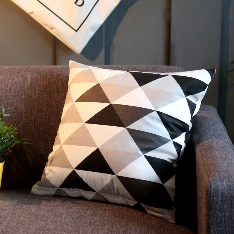 Throw Pillow Peach Skin Flannel Cushion Sofa Cushion Cushion Pillow Cover Pillow Cover - My Store