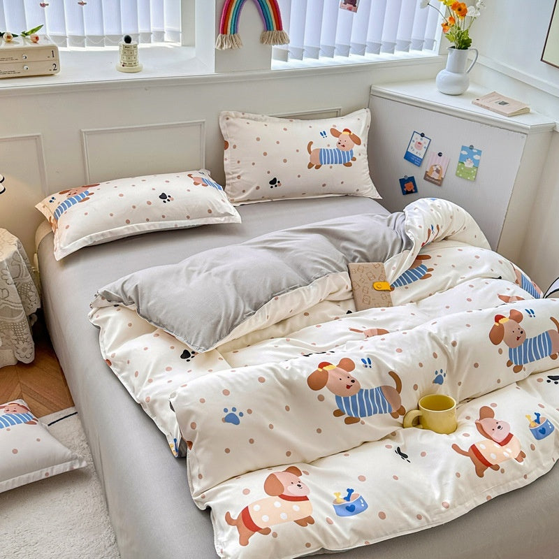 Household Pure Cotton Fashion Minimalist Bed Sheets - My Store