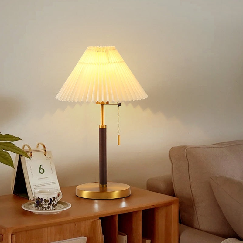 Vintage Pleated Floor Lamp Vertical Table Lamp - My Store