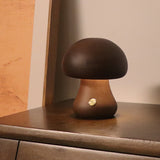 INS Wooden Cute Mushroom LED Night Light With Touch Switch Bedside Table Lamp For Bedroom Childrens Room Sleeping Night Lamps Home Decor - My Store