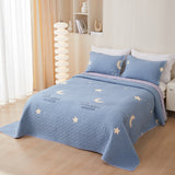 Cotton Twill Bedspread Quilted Bed Sheets Three Piece Set - My Store