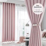 Ready-made Blackout Curtains Thickened Sun-blocking Fabric No Drilling Required Fully Hook-compatible - My Store
