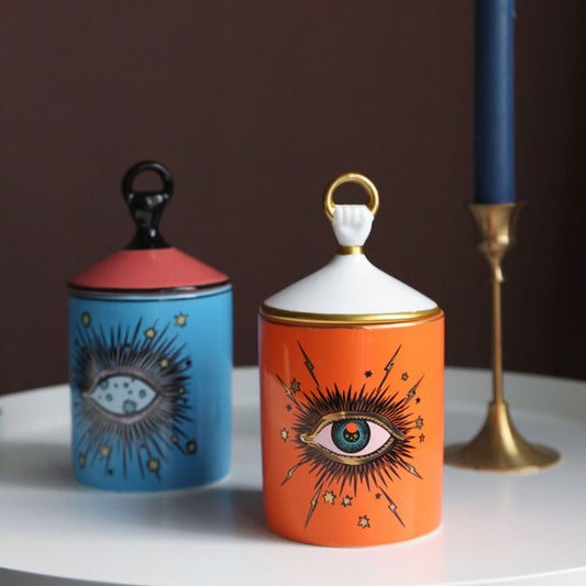 Big Eyes Aromatherapy Candle Holder Candle Cup Candle Jar Storage - My Store
