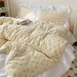 Four-piece Bed Set Washed Cotton Duvet Cover Sheets - My Store