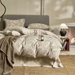 Single Double Bed Sheets Washed Four-piece Set Simple Linen Bedding - My Store