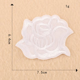 Computer Embroidery Black And White Roses Hotel Bed Sheets - My Store
