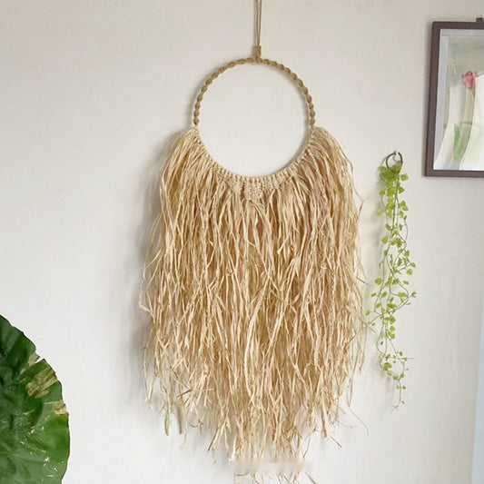 Raffia Wall Decor Hanging Vintage-style Creative Tapestry - My Store