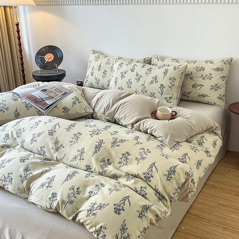 Four-piece Bed Set Jacquard Quilt Cover Sheets - My Store