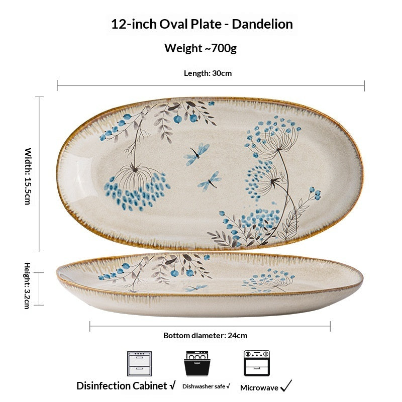 Household Tableware Ceramic Bowls And Plates - My Store