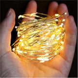 100 200led solar copper wire string light - My Store