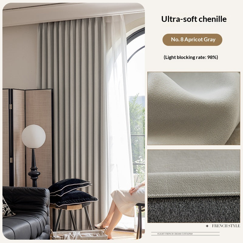 Milky-tea-colored Fully Blackout Nylon Curtains For A High-end Look In The Bedroom - My Store