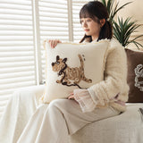 Homestay-style Sofa Living Room Cotton Canvas Throw Pillows - My Store