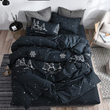 Bed sheets set quilt duvet cover bedding 4 sets - My Store