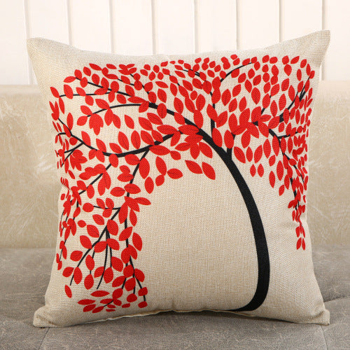 Fabric Decoration Supplies Car Gift Linen Printed Pillows Bedside Cushion Couch Pillow - My Store