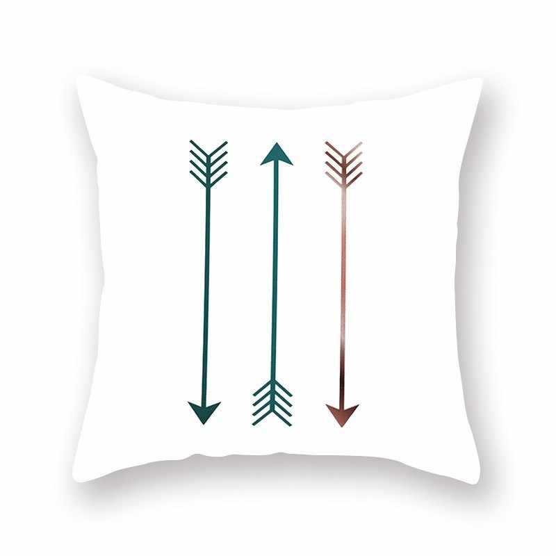 Green geometric pillow cushion cover sofa cushion - My Store