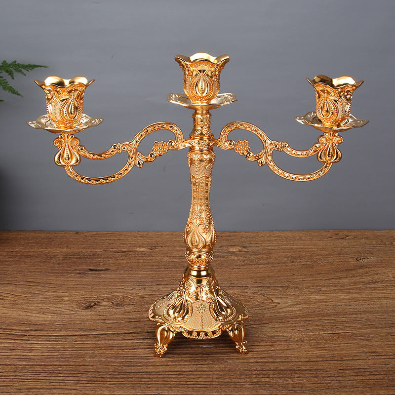 Tulip Candle Holder Candle Holder European Style Candlelight Dinner Props - My Store