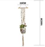 Wall hanging braided rope hanging basket - My Store