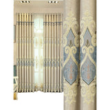 Crown European Embroidery Cloth Mesh Curtains Living Room Bedroom Simple - My Store