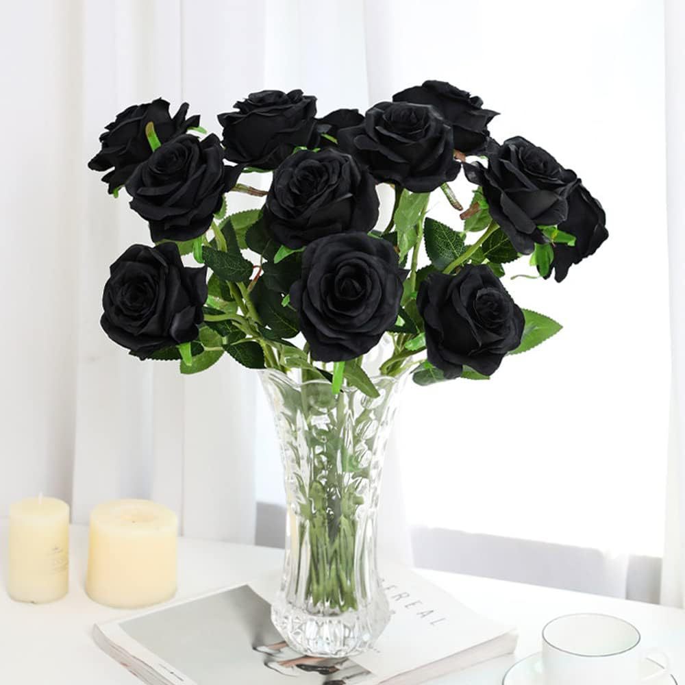 Artificial Rose Single Raw Silk Fake Flower Artificial Flowers - My Store