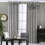 Solid Color Simple Modern Light Luxury Living Room Chenille Blackout Curtains - My Store