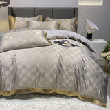 Silk Cotton Sheets Fitted Sheet Quilt Cover Bed - My Store