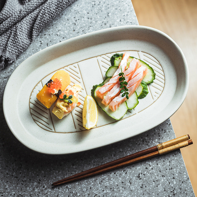 Household Stoneware Serving Plates And Tableware - My Store