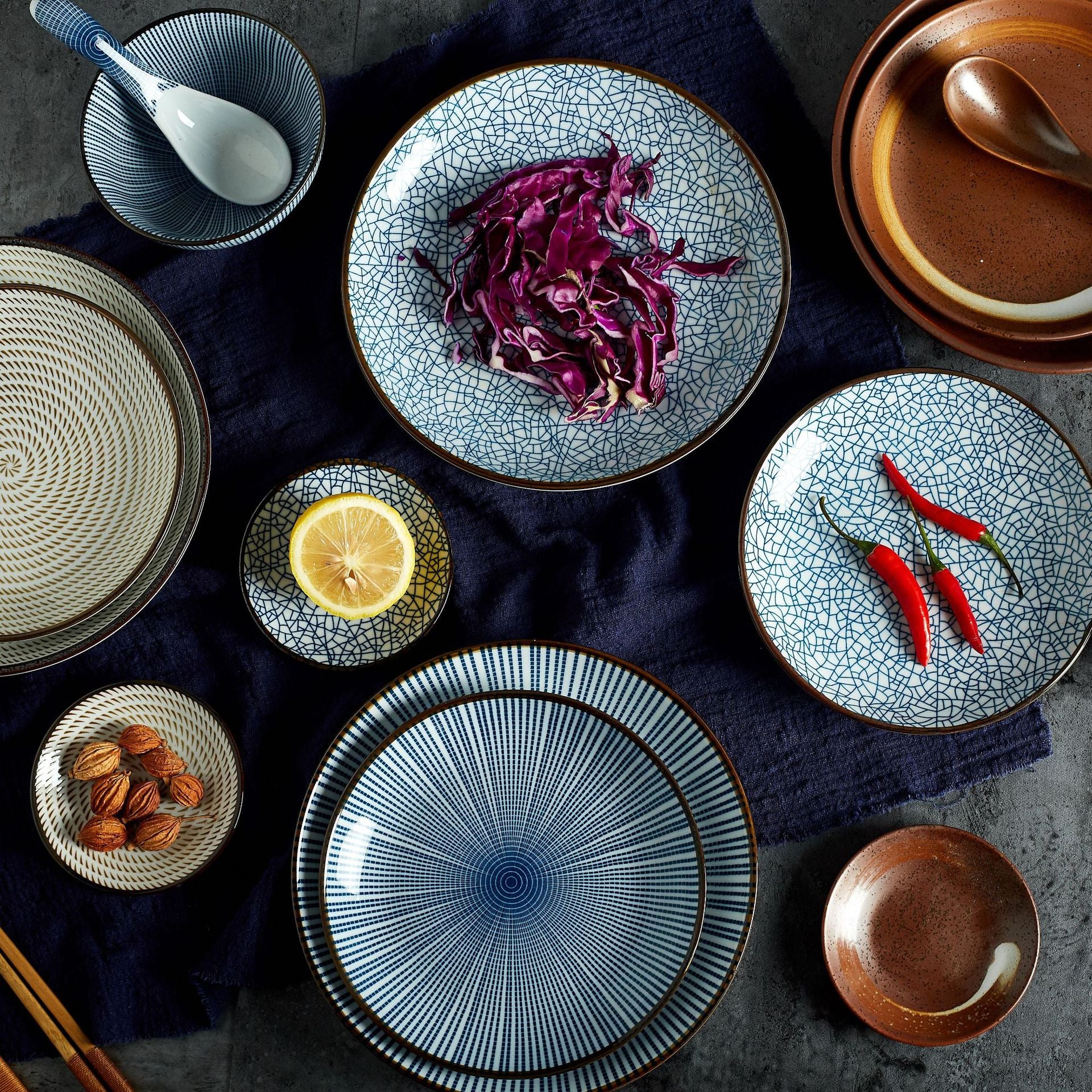 Light-luxury Household Ceramic Bowls And Plates - My Store