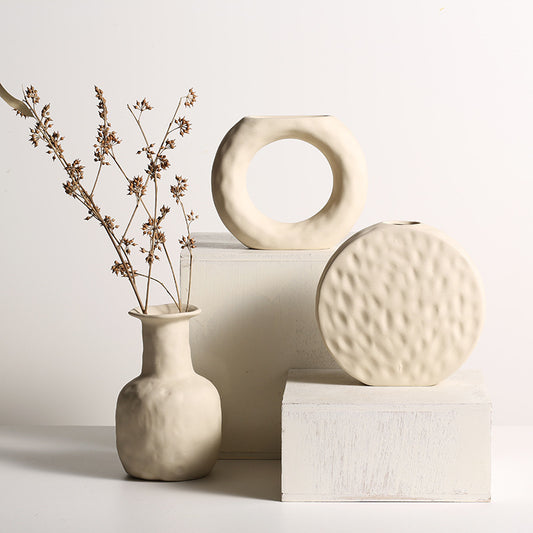 Scandinavian Style Simple Primitive Ceramics Vases Ornaments - My Store