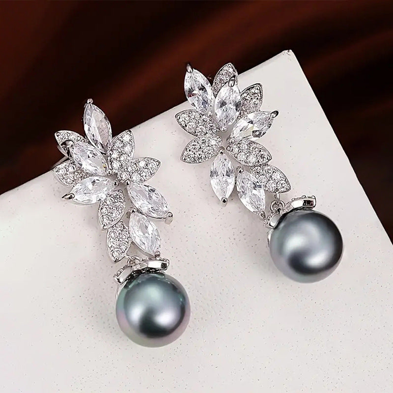 Artificial Pearl Earrings Vintage Wheat Flowers - My Store