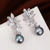 Artificial Pearl Earrings Vintage Wheat Flowers - My Store