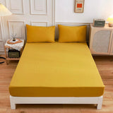 Students Cotton Bed Sheets Fitted Sheet Pillow Case - My Store