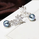 Artificial Pearl Earrings Vintage Wheat Flowers - My Store