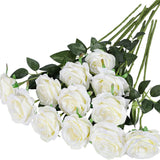 Artificial Rose Single Raw Silk Fake Flower Artificial Flowers - My Store