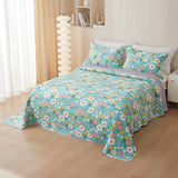 Cotton Twill Bedspread Quilted Bed Sheets Three Piece Set - My Store
