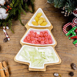 4Pcs Christmas Tree Ceramic Plates - My Store
