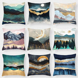 Landscape cushion pillow lumbar cushion cover - My Store