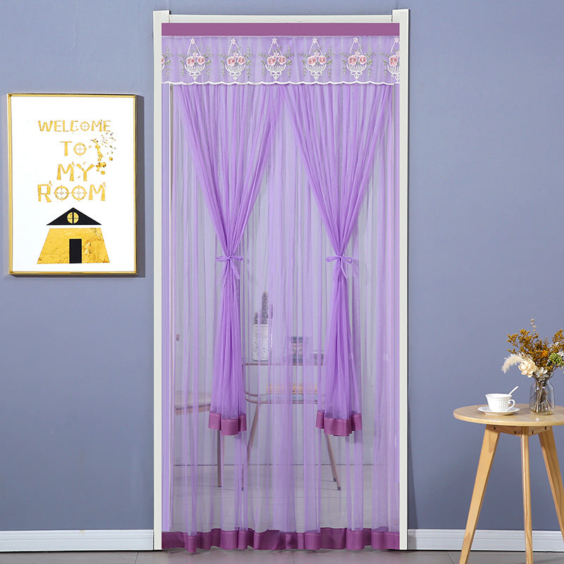 Punch-free Mosquito-proof Curtain Fabric Mesh Curtains Bedroom Lace Partition Four Seasons Household - My Store