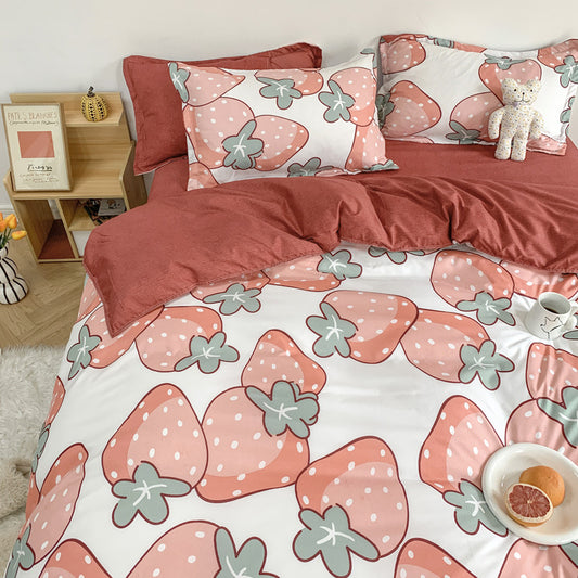 Four Piece Set Of Cute Cartoon Bed Sheets - My Store